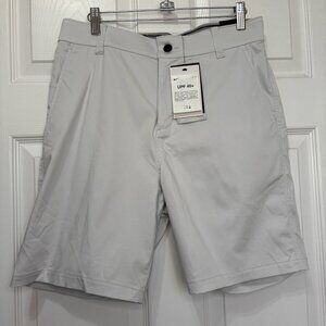 Nike‎ Standard Fit Shorts NEW Mens 30 Gray Flex Waist Zip Close Pockets Golf